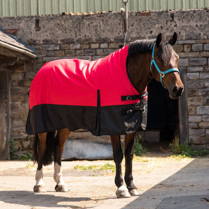 1200D Heavyweight Waterproof Horse Turnout Rug 300g Fill Half Neck Blue/Black