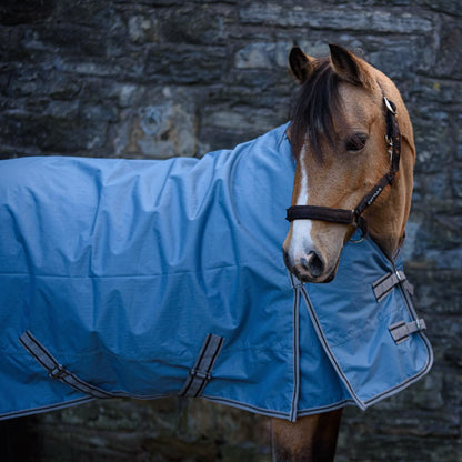 600D Lightweight Waterproof Horse Turnout Rug 0g No Fill Half Neck Dark Plum