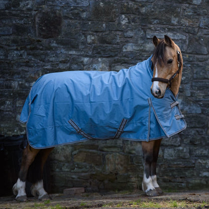 600D Lightweight Waterproof Horse Turnout Rug 0g No Fill Half Neck Dark Plum