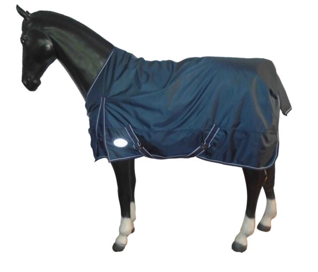 1680 Denier Heavyweight Turnout Horse Rug *300G Fill* Waterproof Navy 5'6''