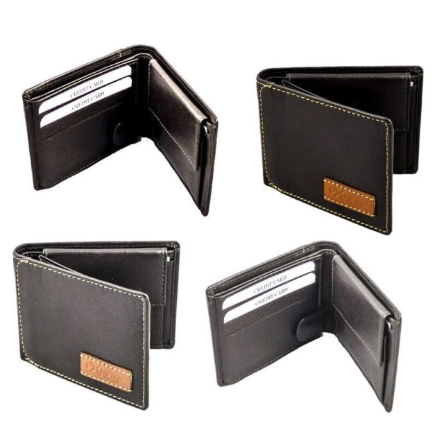 Mens Luxury 100% Genuine Quality Leather Wallet Credit Card Holder Purse
