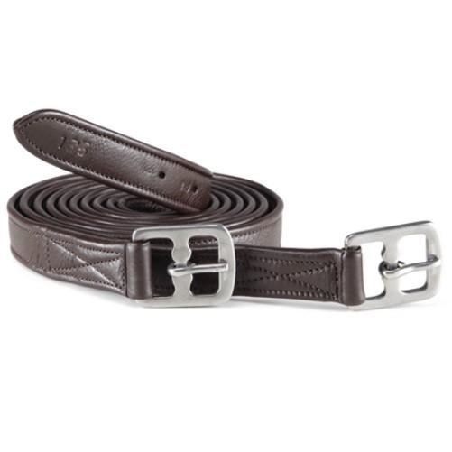 Leather Stirrup Non Stretch Double Bonded Silver Fittings Brown 60''