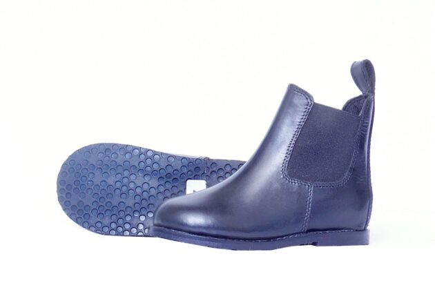 Child Horse Riding Leather Jodhpur Boots Thick Sole Brown Black UK 4-8